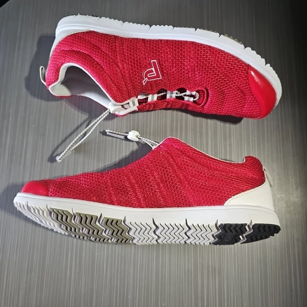 Propet Travel Walker II Women’s 11N(AA) Mesh Comfort Sneakers Red W3239 PreOwned